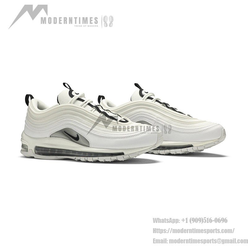 Nike Air Max 97 White Black Silver 921733-103 with Full-Length Air Cushion