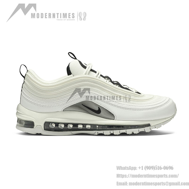 Nike Air Max 97 White Black Silver 921733-103 with Full-Length Air Cushion