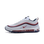 Nike Air Max 97 "Weiß/Obsidian/Rot" 921733-102 - Klassischer weißer Sneaker mit Obsidian- und roten Akzenten