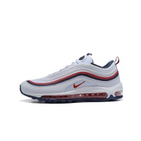 Nike Air Max 97 "White/Obsidian/Red" 921733-102 - Classic White with Bold Obsidian and Red Accents