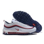 Nike Air Max 97 "Weiß/Obsidian/Rot" 921733-102 - Klassischer weißer Sneaker mit Obsidian- und roten Akzenten