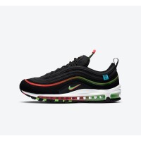 Nike Air Max 97 SE "Worldwide" CZ5607-001 - Bold Black Sneakers with Vibrant Global Accents