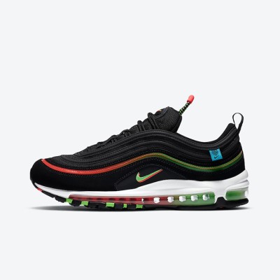 Nike Air Max 97 SE "Worldwide" CZ5607-001 - Bold Black Sneakers with Vibrant Global Accents