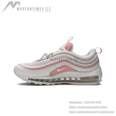 Nike Air Max 97 "Weiß/Rosa" 921733-104 - Elegante Weiße Sneaker mit Sanften Rosa Akzenten für einen Stilvollen Look