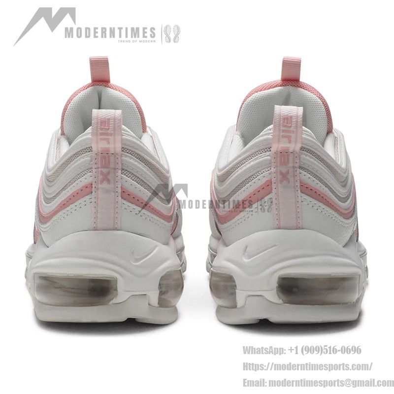 Nike Air Max 97 "White/Pink" 921733-104 - White Sneakers with Pink Highlights