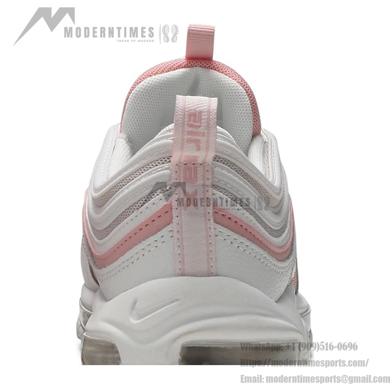 Nike Air Max 97 "Weiß/Rosa" 921733-104 - Weiße Sneaker mit Rosa Akzenten