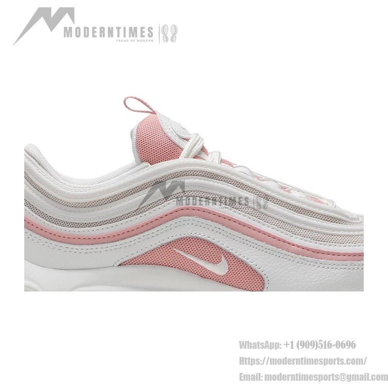 Nike Air Max 97 "White/Pink" 921733-104 - White Sneakers with Pink Highlights