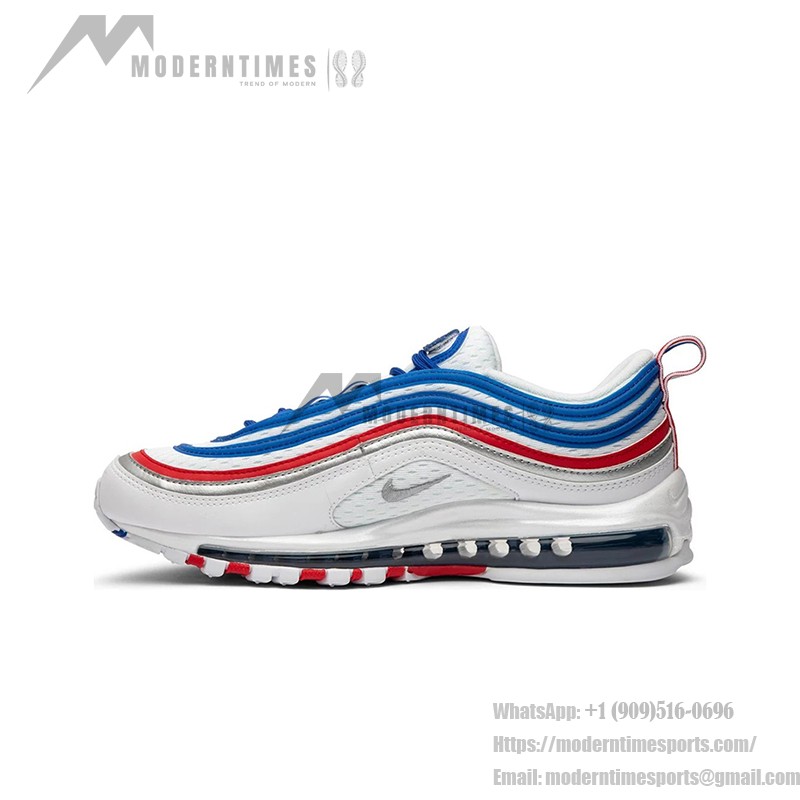 Nike Air Max 97 "White/Blue/Red" 921826-404 - Classic Design with Patriotic Colors