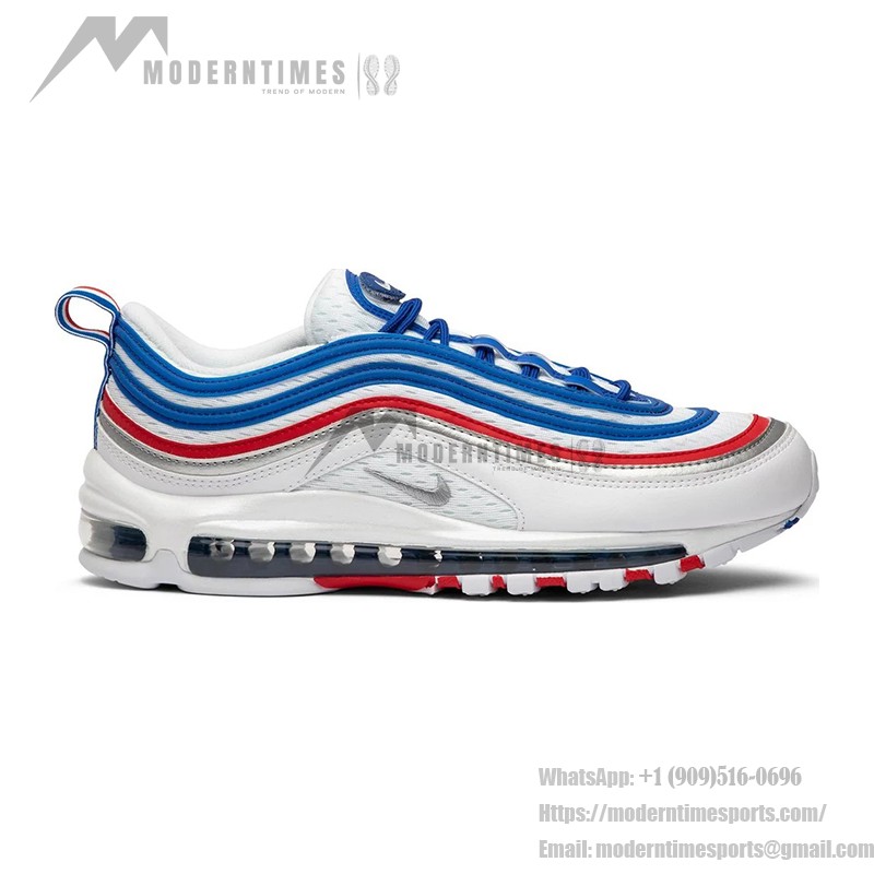 Nike Air Max 97 "White/Blue/Red" 921826-404 - Classic Design with Patriotic Colors