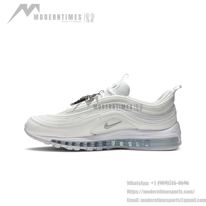 Nike Air Max 97 "Triple White" 921826-101 - All-White Sneakers with Air Cushioning