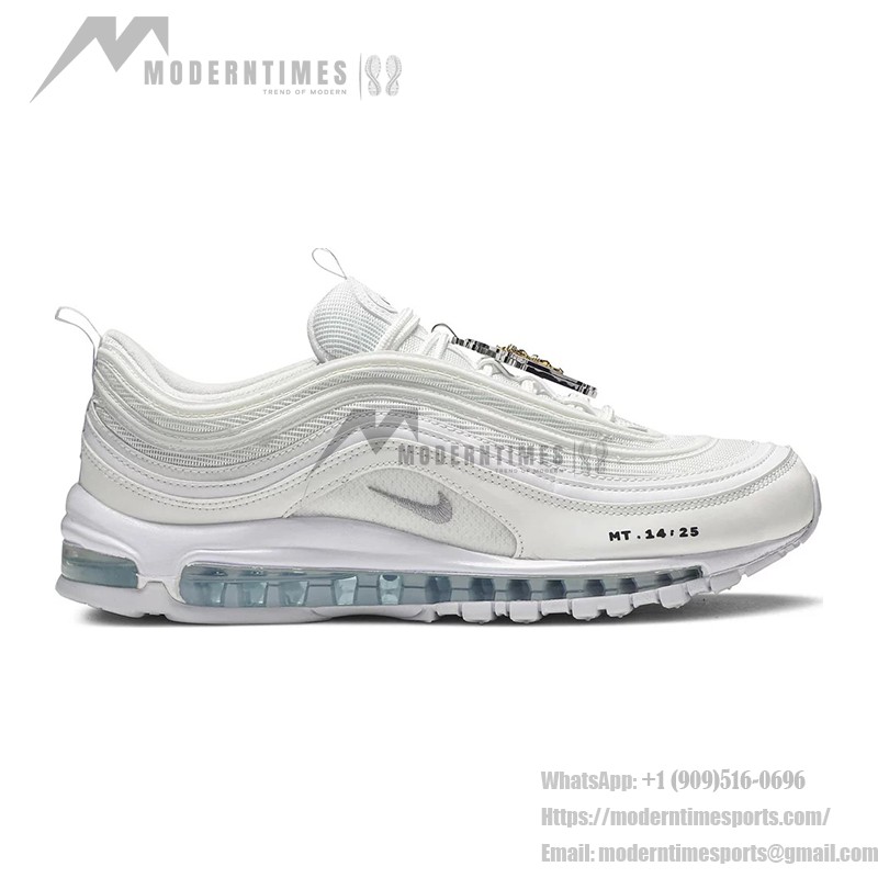 Nike Air Max 97 "Triple White" 921826-101 - All-White Sneakers with Air Cushioning