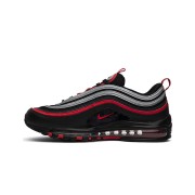 Nike Air Max 97 "Schwarz/Rot/Silber" 921826-014 – Markante schwarze Sneaker mit auffälligen roten und silbernen Akzenten für ikonischen Stil