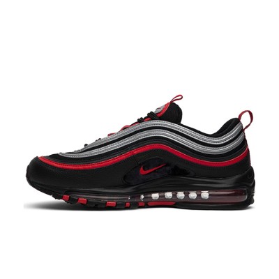 Nike Air Max 97 "Black/Red/Silver" 921826-014 - Bold Black Sneakers with Striking Red and Silver Accents for Iconic Style