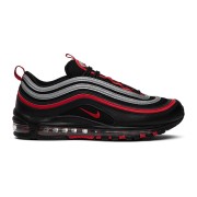 Nike Air Max 97 "Schwarz/Rot/Silber" 921826-014 – Markante schwarze Sneaker mit auffälligen roten und silbernen Akzenten für ikonischen Stil