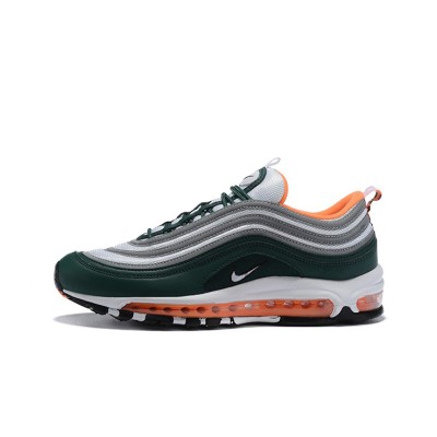 Nike Air Max 97 Deep Green Orange 921522-300 - Retro-Inspired Design with Bold Green and Vibrant Orange Accents