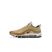 Nike Air Max 97 Gold Bullet 312641-700 - Luxurious Gold Design with Bold Red Accents for Iconic Style