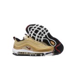 Nike Air Max 97 Gold Bullet 312641-700 with Red Swoosh