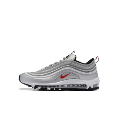 Nike Air Max 97 Silver Bullet 312641-069 - Iconic Silver Design with Bold Red Accents for Timeless Comfort and Style