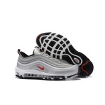 Nike Air Max 97 Silver Bullet 312641-069 with Red Swoosh