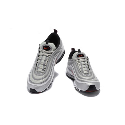 Nike Air Max 97 Silver Bullet 312641-069 - Iconic Silver Design with Bold Red Accents for Timeless Comfort and Style