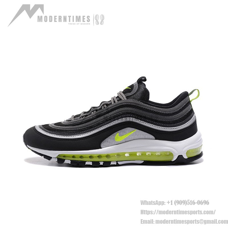 Nike Air Max 97 Black Volt 921626-403 with Silver and Volt Details