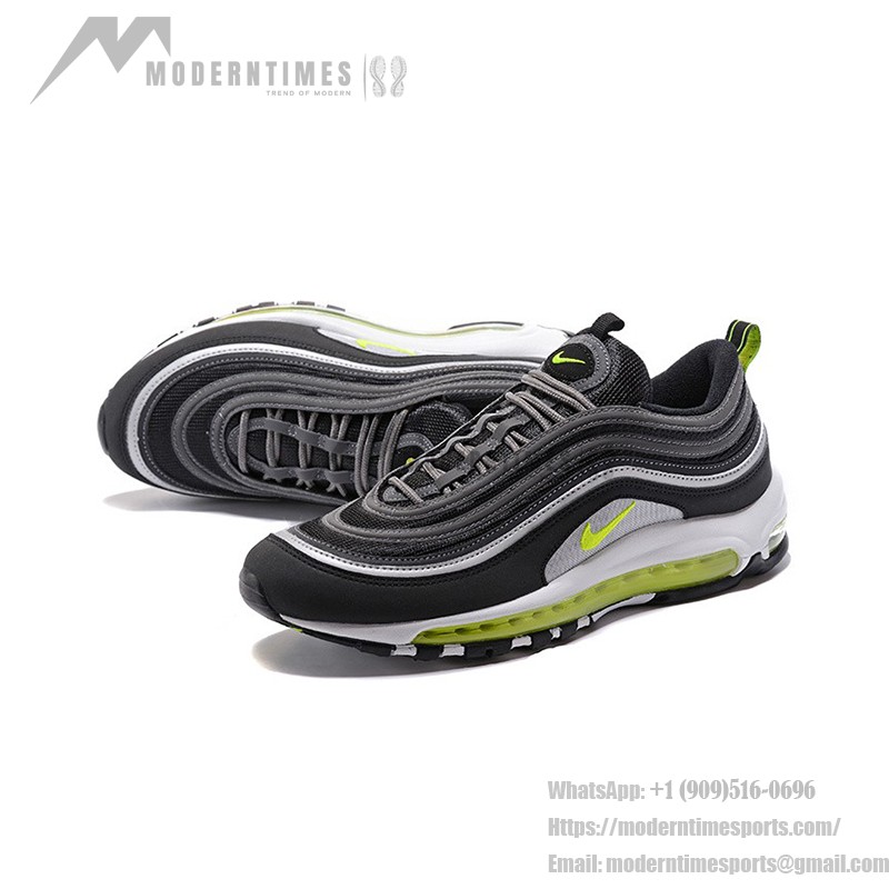 Nike Air Max 97 Black Volt 921626-403 with Silver and Volt Details