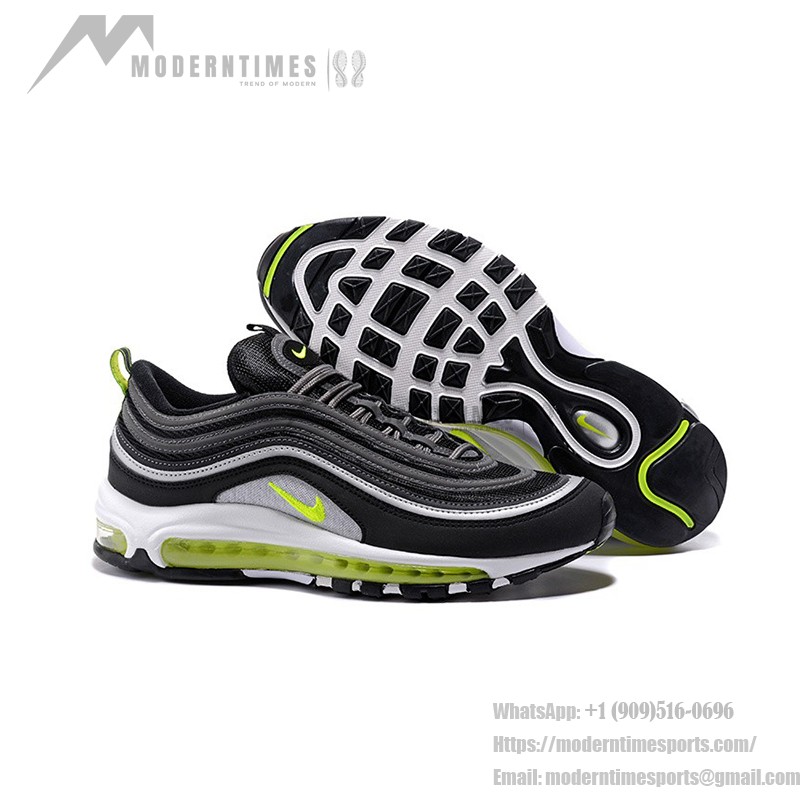 Nike Air Max 97 Black Volt 921626-403 with Silver and Volt Details