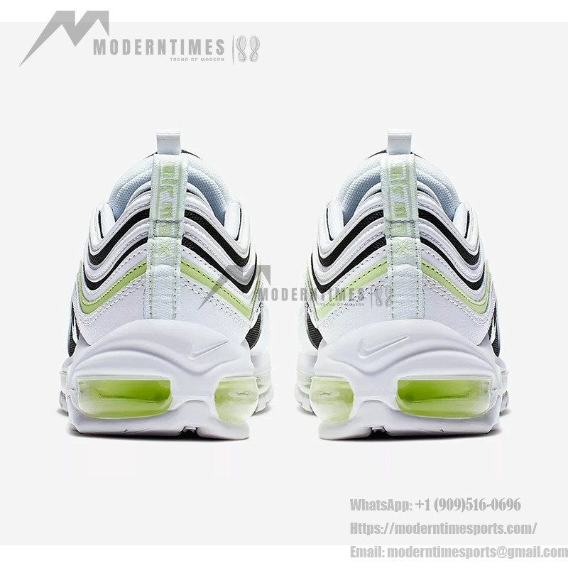 Nike Air Max 97 "White/Lime Glow" 921733-105 - White Sneakers with Lime Accents