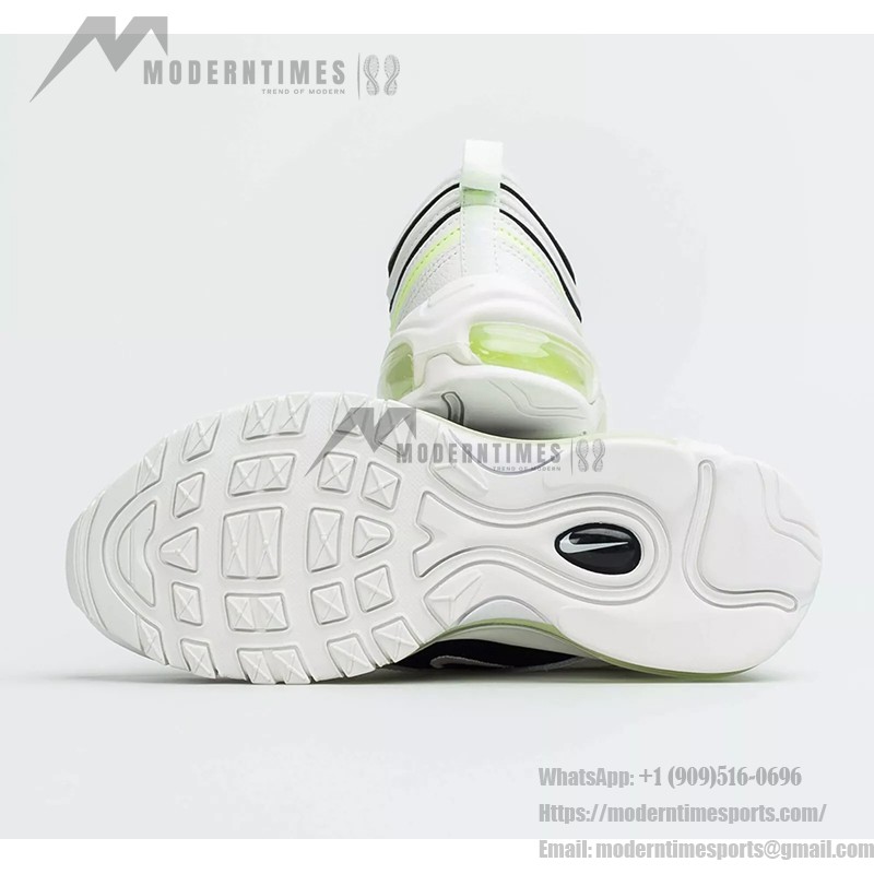 Nike Air Max 97 "White/Lime Glow" 921733-105 - White Sneakers with Lime Accents