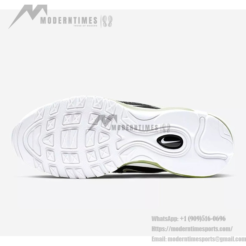 Nike Air Max 97 "White/Lime Glow" 921733-105 - White Sneakers with Lime Accents