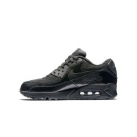 Nike Air Max 90 443817-002 - Triple Black Patent Leather Sneakers | Sleek All-Black Design & Everyday Comfort