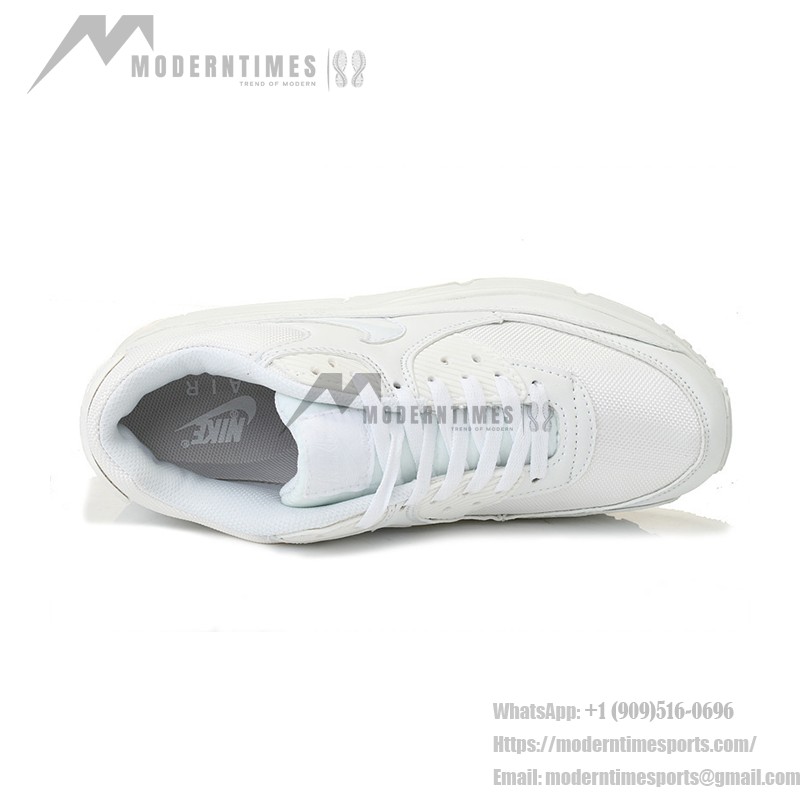 Nike Air Max 90 537384-111 Triple White Minimalist Sneakers