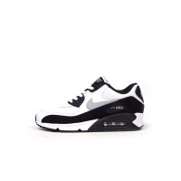 Nike Air Max 90 537384-123 - White & Black Sneakers with Grey Swoosh | Classic Design & Everyday Comfort