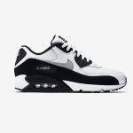 Nike Air Max 90 537384-123 - White & Black Sneakers with Grey Swoosh