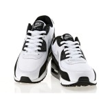 Nike Air Max 90 537384-123 - White & Black Sneakers with Grey Swoosh