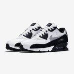 Nike Air Max 90 537384-123 - White & Black Sneakers with Grey Swoosh