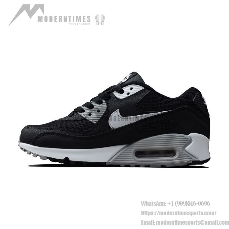 Nike Air Max 90 616730-012 - Black & White Sneakers with Grey Accents