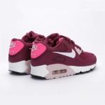 Nike Air Max 90 616730-600 - Burgundy Sneakers with Pink & White Accents