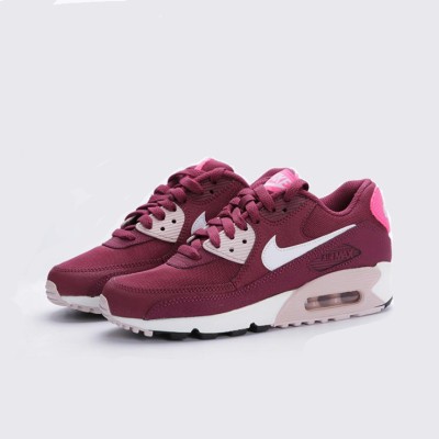 Nike Air Max 90 616730-600 - Burgundy Sneakers with Pink & White Accents | Bold Style & Everyday Comfort