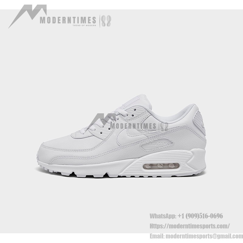 Nike Air Max 90 724821-100 Triple White Sneakers with minimalist design