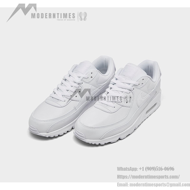 Nike Air Max 90 724821-100 Triple White Sneakers with minimalist design