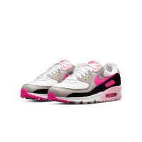 Nike Air Max 90 DM3051-100 - White Sneakers with Hot Pink & Black Accents | Bold Style & Everyday Comfort