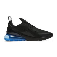 Nike Air Max 270 Black Photo Blue AH8050-009 - Sleek Black Design with Striking Blue Air Max Cushioning