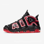 Nike Air More Uptempo Black Laser Crimson CJ6129-001 Sneakers