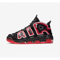 Nike Air More Uptempo Black Laser Crimson Retro Basketball Sneakers CJ6129-001