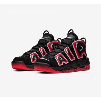 Nike Air More Uptempo Black Laser Crimson Retro Basketball Sneakers CJ6129-001