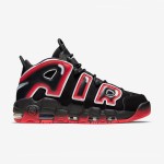 Nike Air More Uptempo Black Laser Crimson CJ6129-001 Sneakers