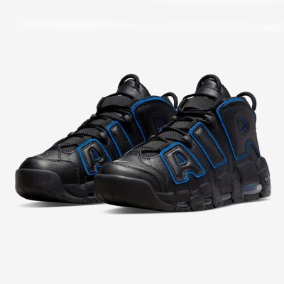 Nike Air More Uptempo “Black Royal” Retro Basketball Shoes DV6487-001 - Comfort & Cushioning, Trendy Choice