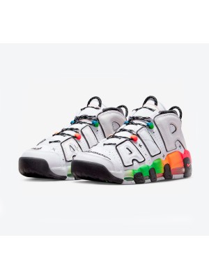 Nike Air More Uptempo DV1233-111 Classic Retro Basketball Sneakers, Comfortable for Daily Wear