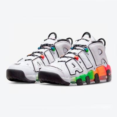 Nike Air More Uptempo DV1233-111 Classic Retro Basketball Sneakers, Comfortable for Daily Wear